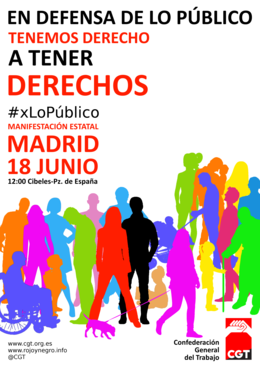 #xLoPúblico 18 de junio – Madrid