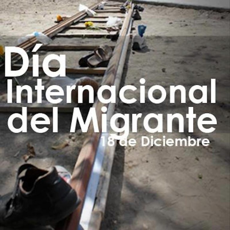 Parar las migraciones 18 de diciembre día internacional del migrante.