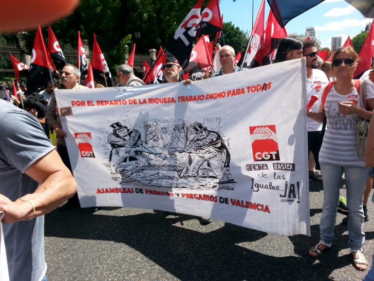 Manifestación de CGT #XLoPúblico Madrid 18 de junio