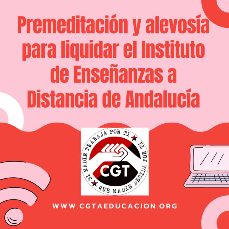 Premeditación y alevosía para liquidar el Instituto de Enseñanzas a Distancia de Andalucía