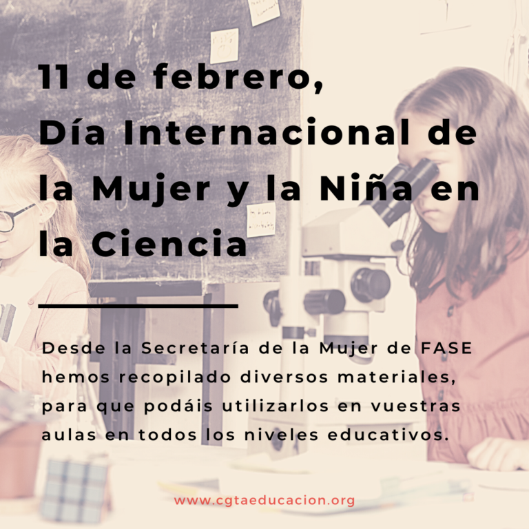 11 de febrero, Día Internacional de la Mujer y la Niña en la Ciencia
