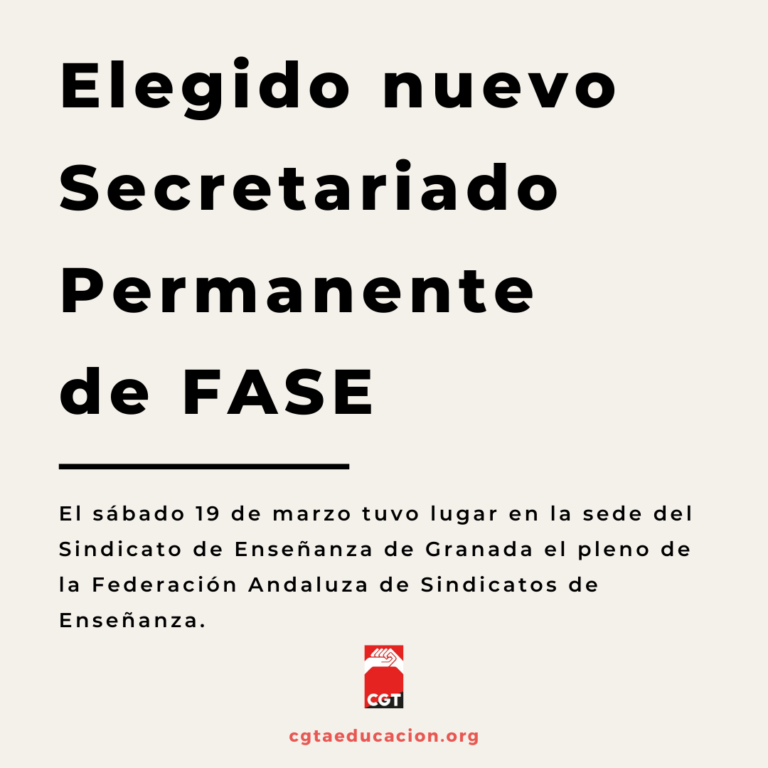 Elegido nuevo Secretariado Permanente de FASE