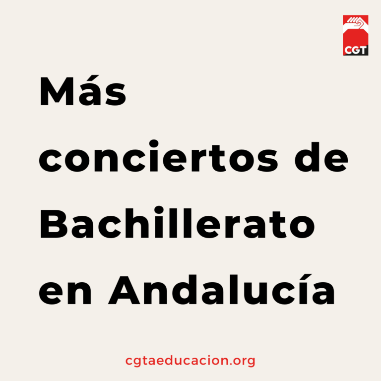 Más conciertos de Bachillerato en Andalucía