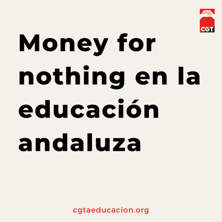 Money for nothing en la educación andaluza