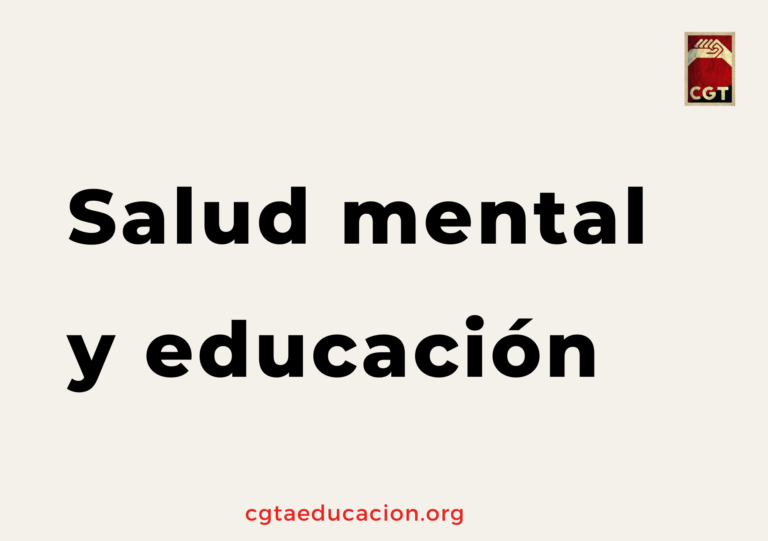 Salud mental y educación