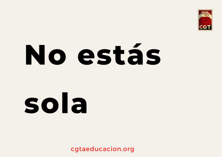 No estás sola