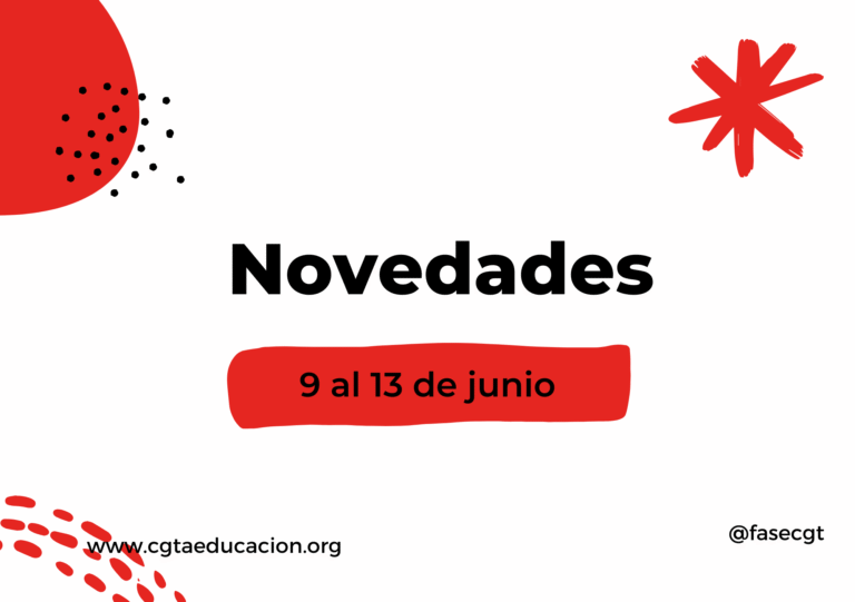 Novedades (semana del 9 al 13 de junio) Novedades (semana del 9 al 13 de junio)
