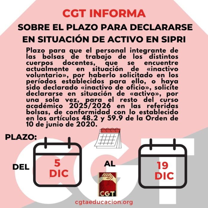 Activa SIPRI, es tu ultima oportunidad.