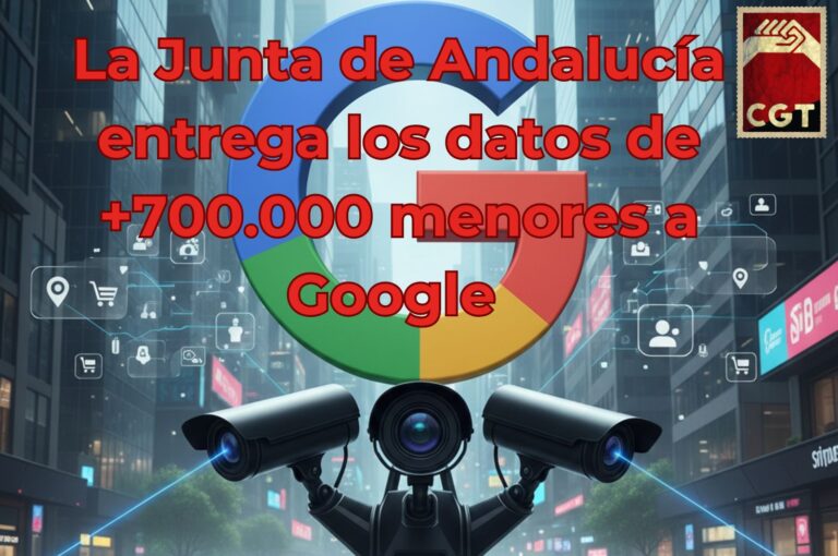 La Junta de Andalucía entrega los datos de +700.000 menores a Google