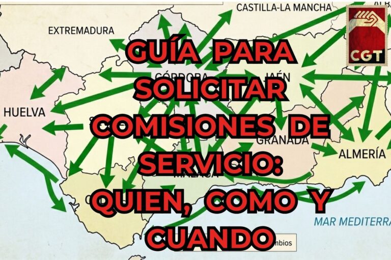 Guía para solicitar comisión de servicio en Andalucía para el curso 2026 27