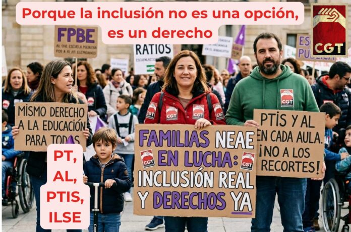 CGT con las familias NEAE de Andalucía