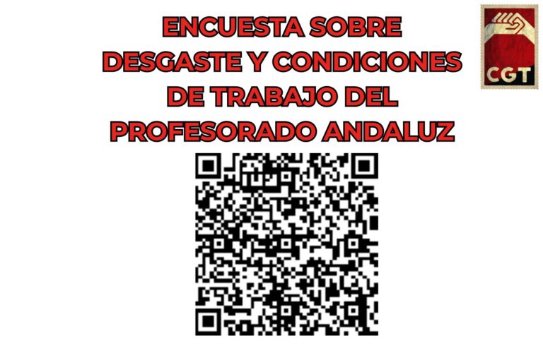 ENCUESTA SOBRE DESGASTE Y CONDICIONES DE TRABAJO DEL PROFESORADO ANDALUZ