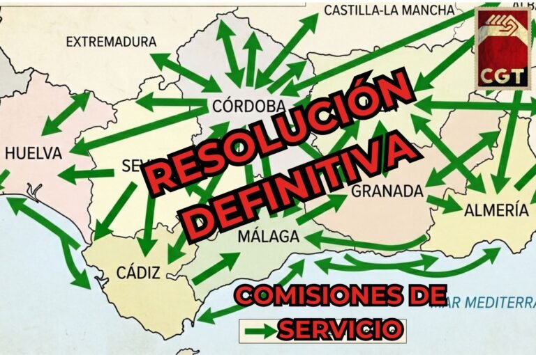 Resolución definitiva de las comisiones de servicio de educación en Andalucía.